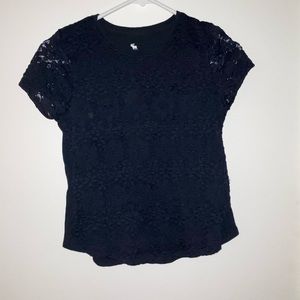Abercrombie Lace Short Sleeve Shirt!